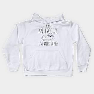 Antistupid cat Kids Hoodie